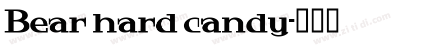 Bear hard candy字体转换